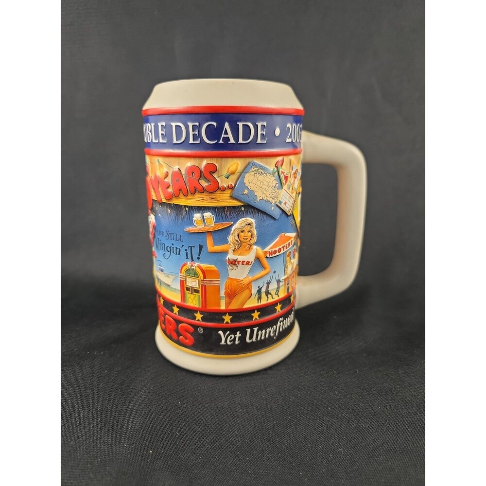 Rare Hooters Exclusive Limited Edition Beer Stein Mug 2003 Made in Brazil